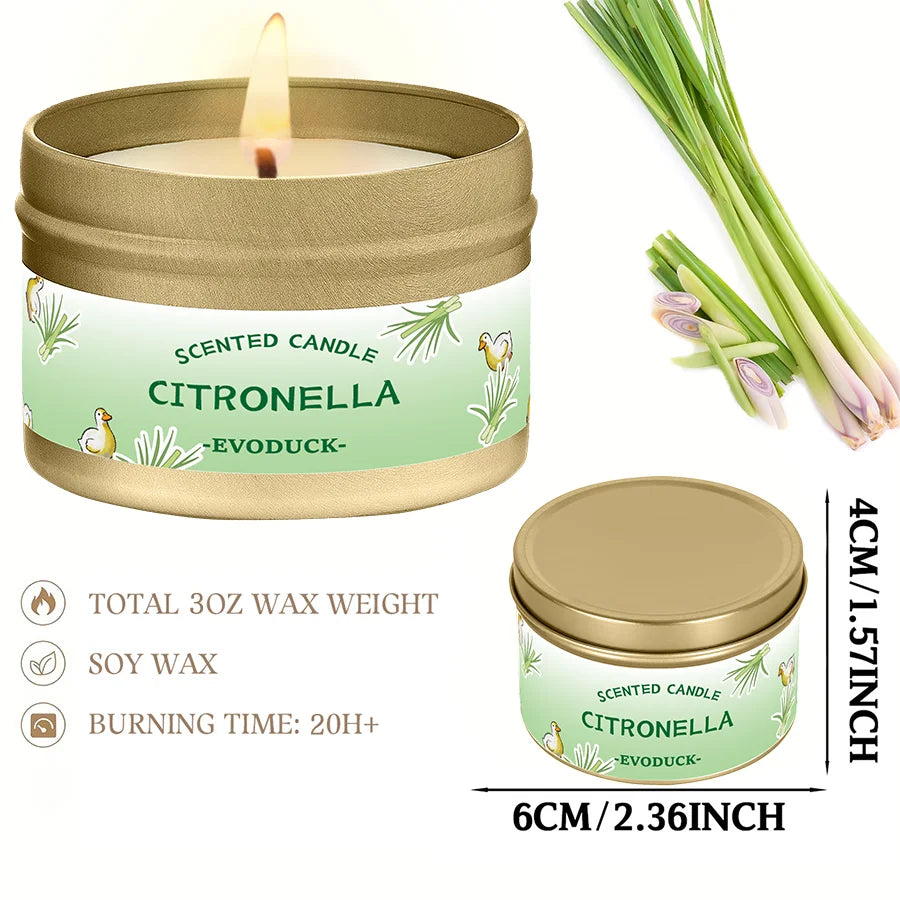Citronella Lemongrass Outdoor Candle for Patio Garden Camping BBQ