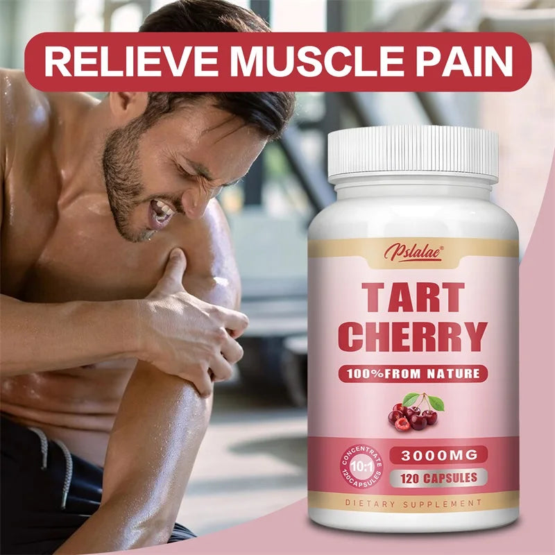 Tart Cherry Capsules 3000mg Joint Support Muscle Recovery Supplement