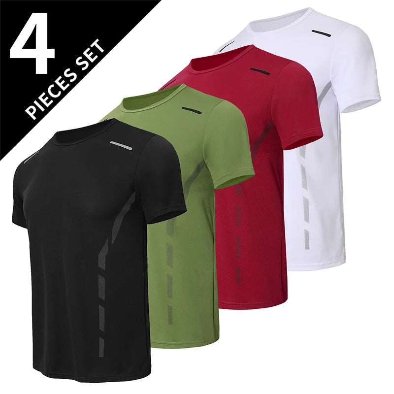Men’s Quick-Dry Summer Sports T-Shirt Loose Fit Running Fitness Wear