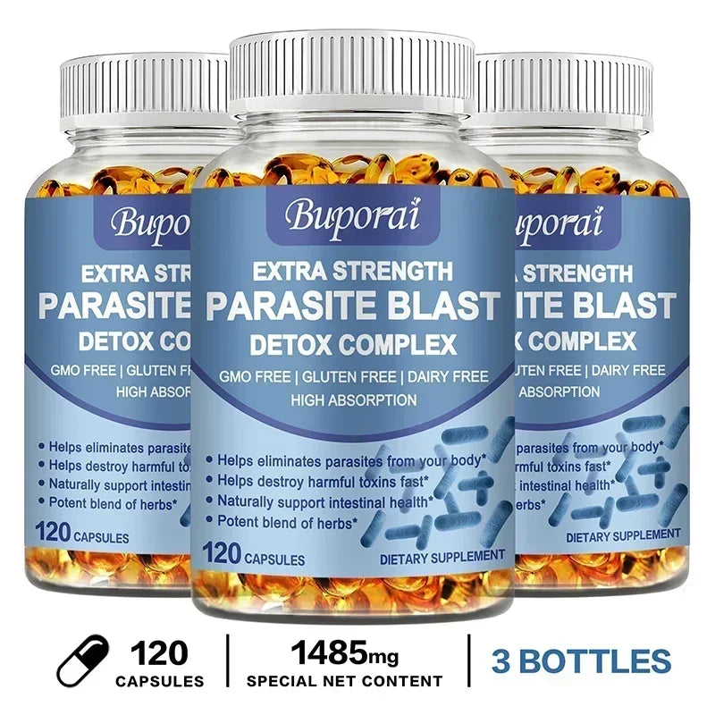 Parasite Blast Detox Complex Intestinal Cleanse Immune Support Supplement