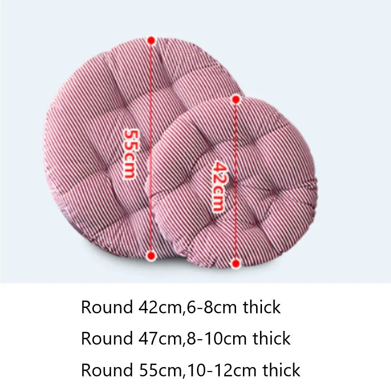 Large Round Cotton Linen Floor Cushion Meditation Yoga Tatami Seat Pad