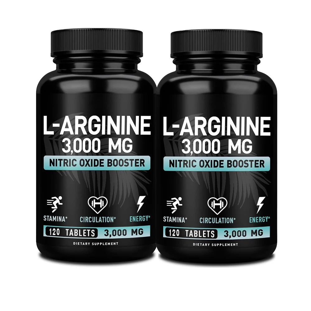 L-Arginine 3000mg Muscle Endurance Energy Heart Health Support Supplement