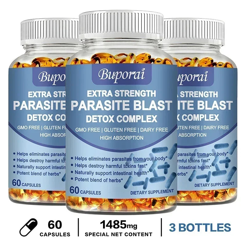 Parasite Blast Detox Complex Intestinal Cleanse Immune Support Supplement