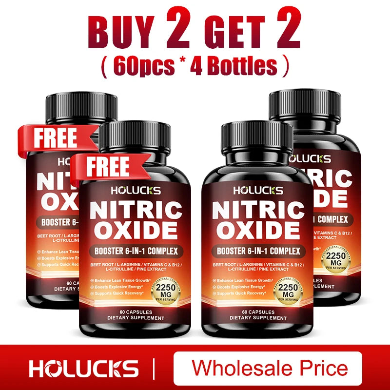 Nitric Oxide Booster Pre Workout Energy Pump Endurance Supplement