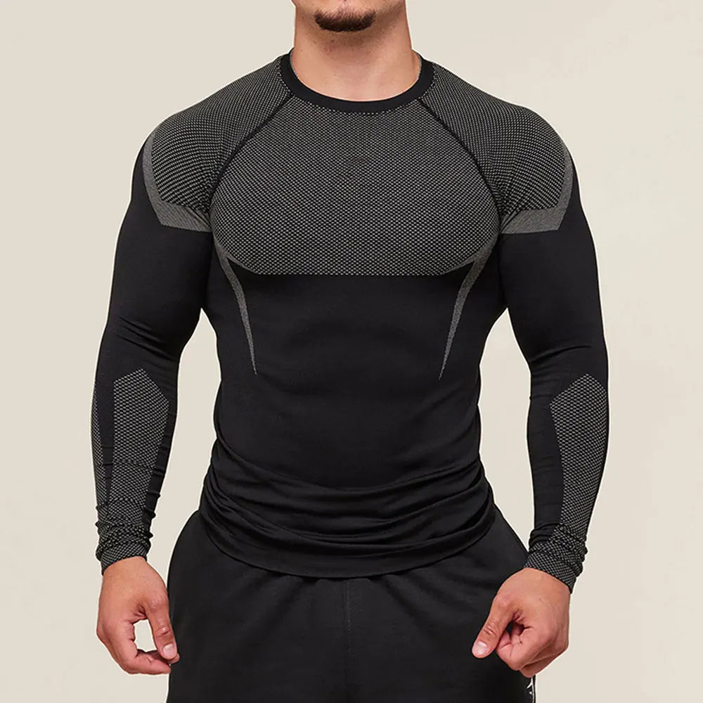 Men’s Compression Running T-Shirt Short Sleeve Gym Fitness Sports Top SHARK