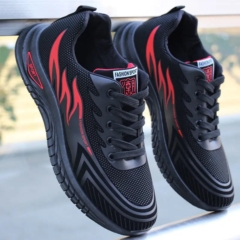 Men’s Breathable Casual Sneakers Anti-Slip Wear-Resistant Running Shoes