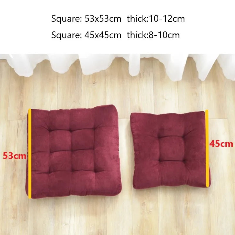 Square Floor Pillow Cushion Meditation Yoga Seating Thick Tufted Mat Pad