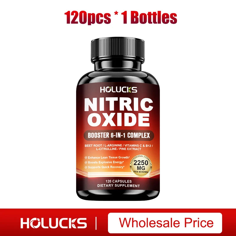 Nitric Oxide Booster Pre Workout Energy Pump Endurance Supplement