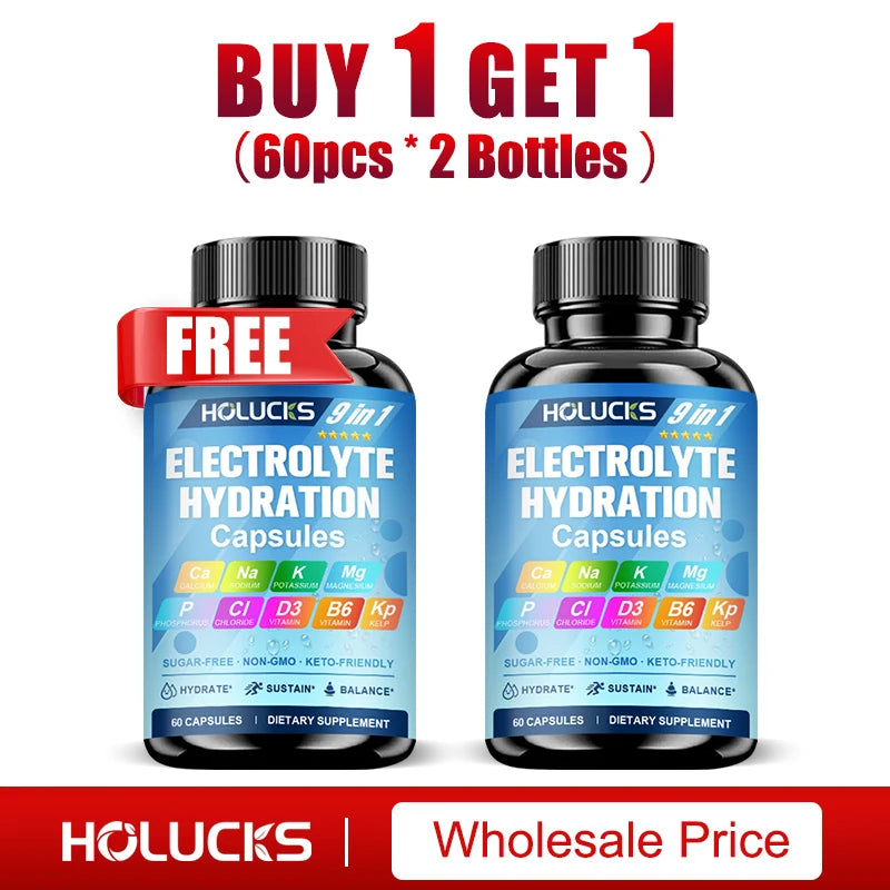 Electrolyte Hydration Capsules Workout Recovery Energy Fluid Balance Support