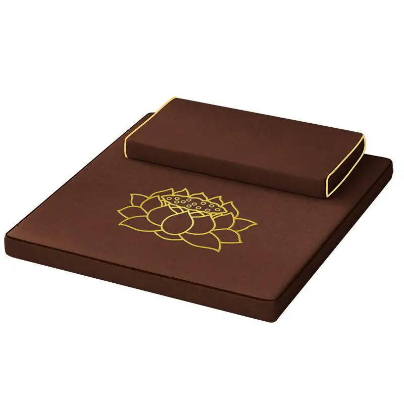 Thickened Zen Meditation Pad Coconut Fiber Embroidered Yoga Sitting Cushion