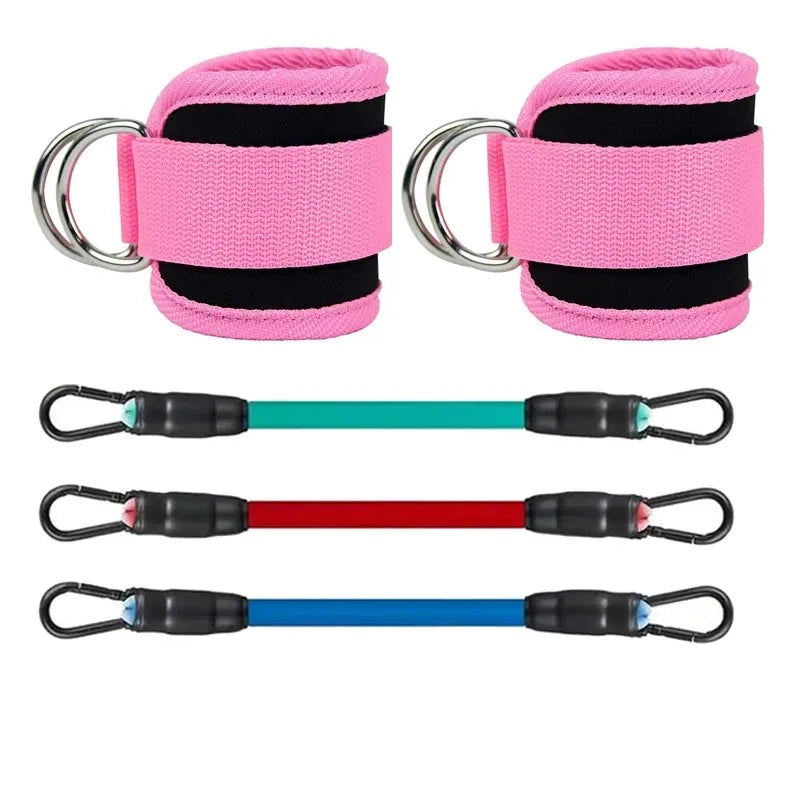 Ankle Straps Resistance Bands Set for Gym Yoga Fitness Training