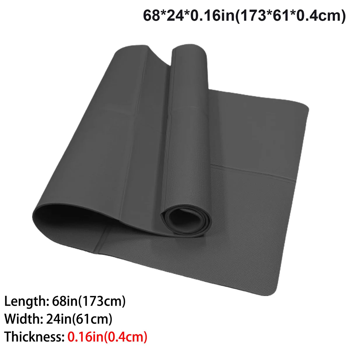 Foldable Eco-Friendly EVA Yoga Mat Travel Pilates Fitness Exercise Mat