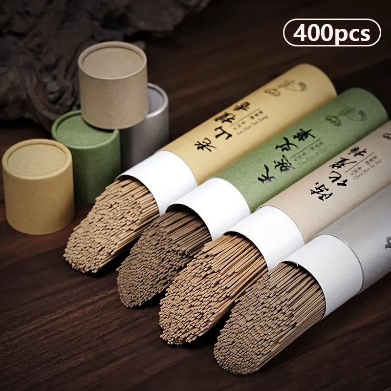 400pcs Natural Sandalwood Incense Sticks for Prayer Meditation Ceremony