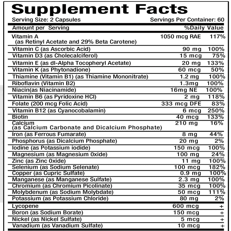Men's 50+ Daily Super Multivitamin