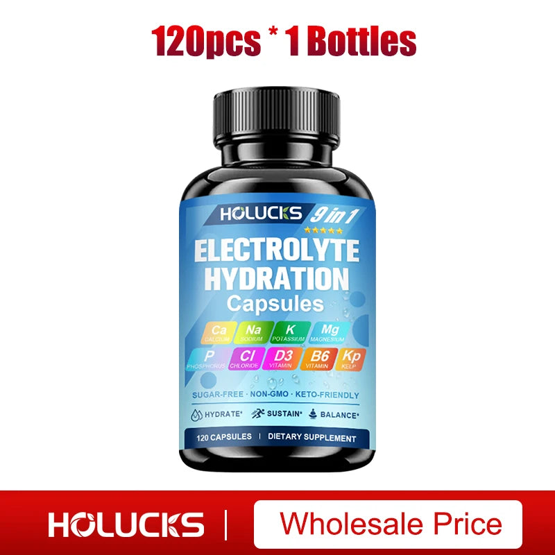 Electrolyte Hydration Capsules Workout Recovery Energy Fluid Balance Support