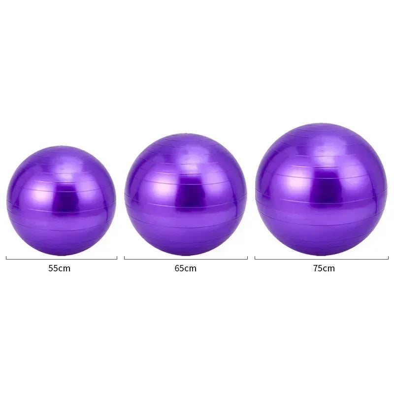 PVC Inflatable Yoga Ball Thickened Fitness Pilates Balance Exercise Ball