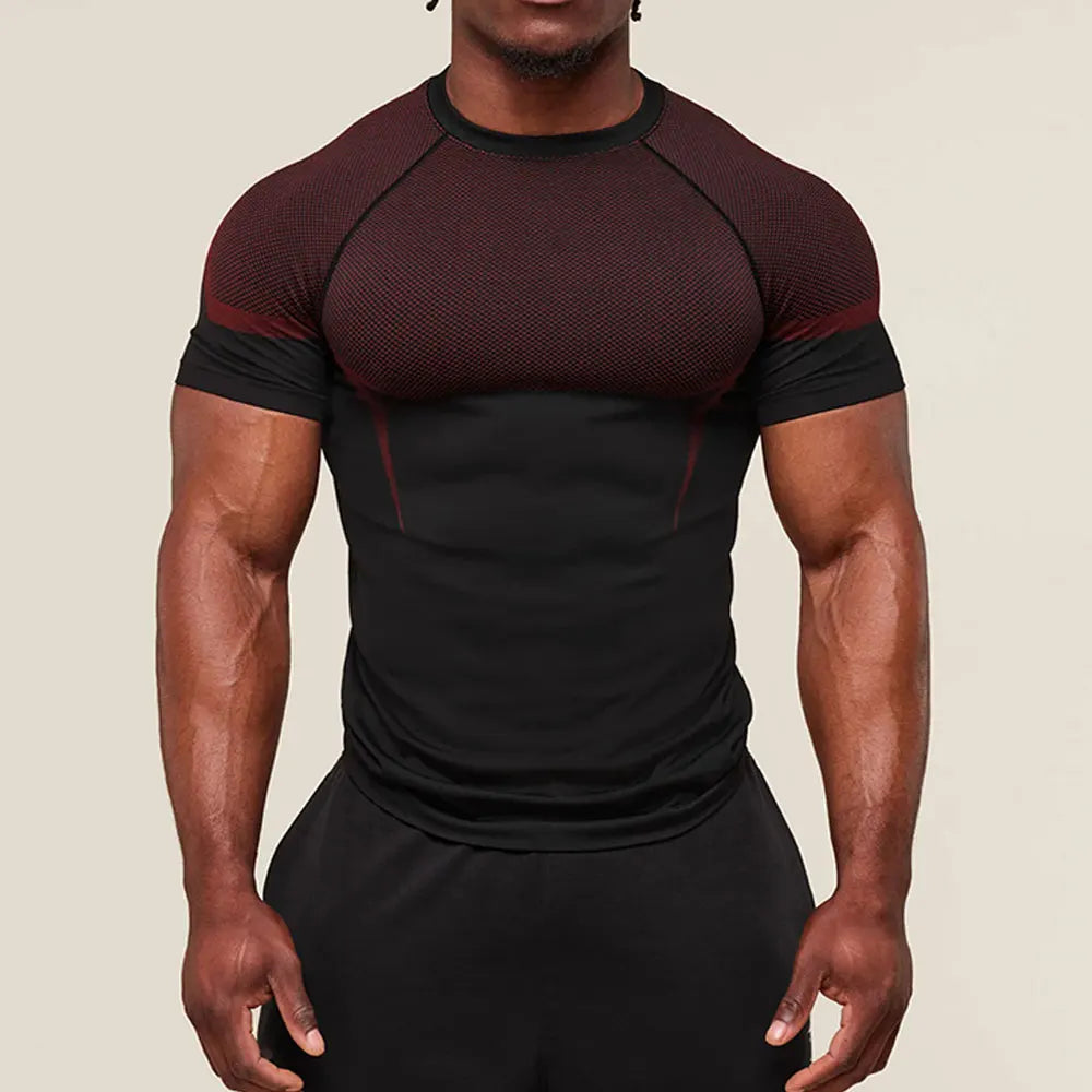 Men’s Compression Running T-Shirt Short Sleeve Gym Fitness Sports Top SHARK