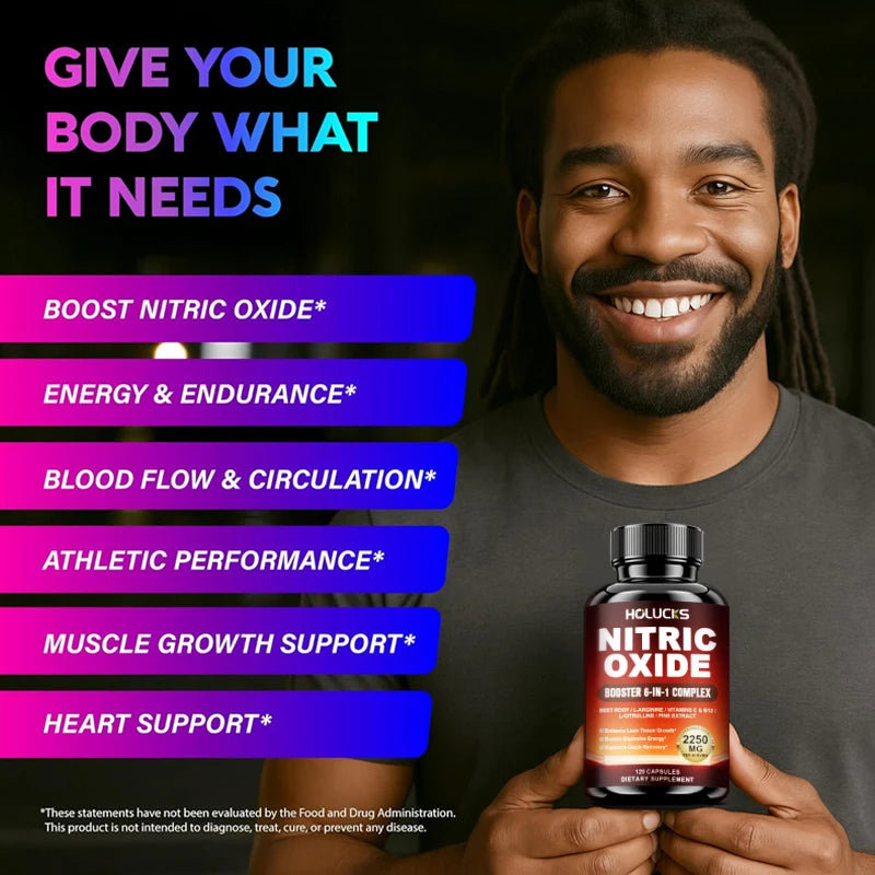 Nitric Oxide Booster Pre Workout Energy Pump Endurance Supplement