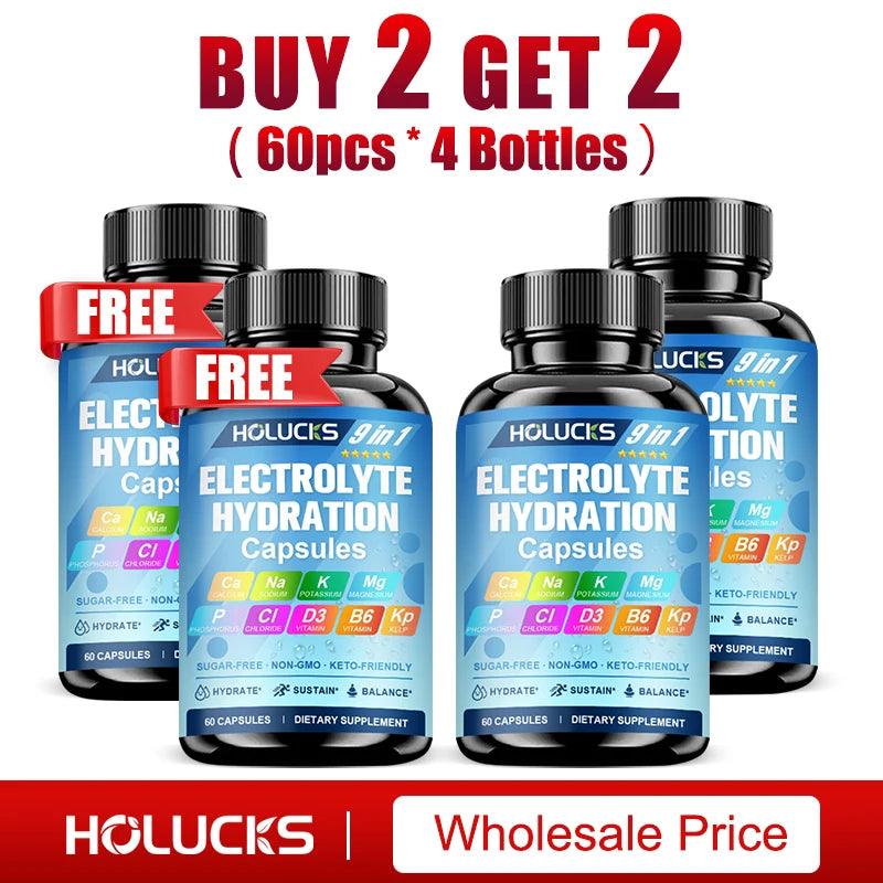 Electrolyte Hydration Capsules Workout Recovery Energy Fluid Balance Support