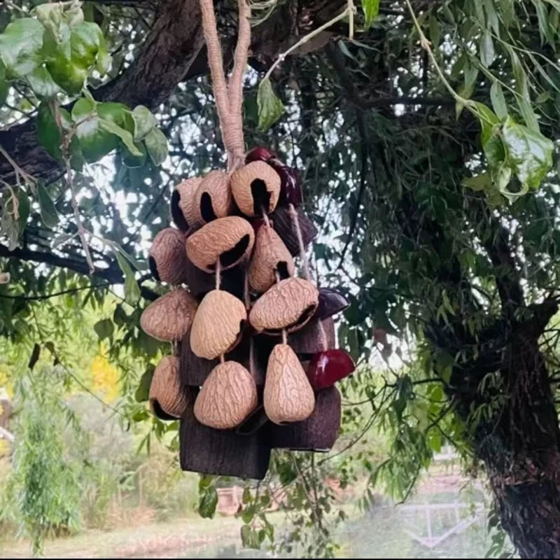 Natural Nut Shell Handmade Wind Chimes Meditation Yoga Healing Bells