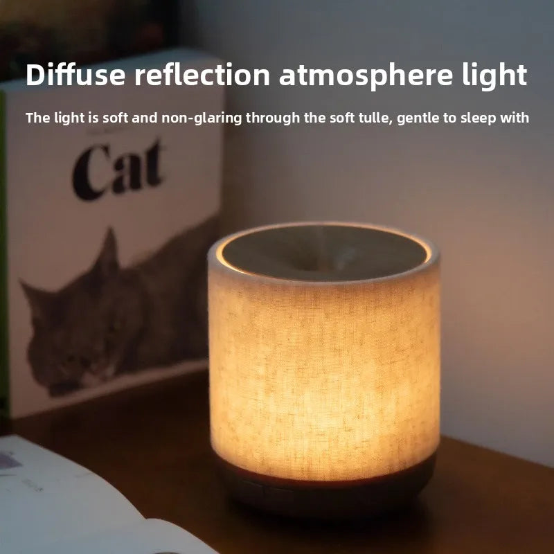 2026 Upgraded Essential Oil Diffuser with Fabric Cover Night Light Humidifier