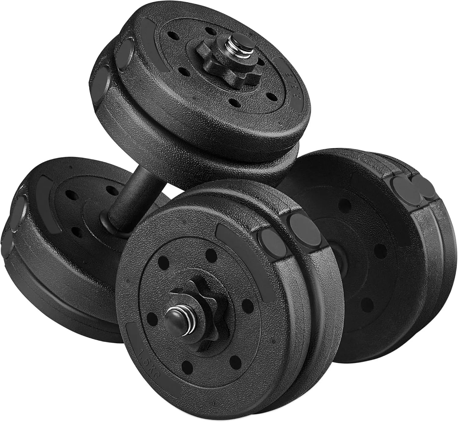 Adjustable Dumbbell Weight Set Yaheetech Fitness Exercise Home Equipment