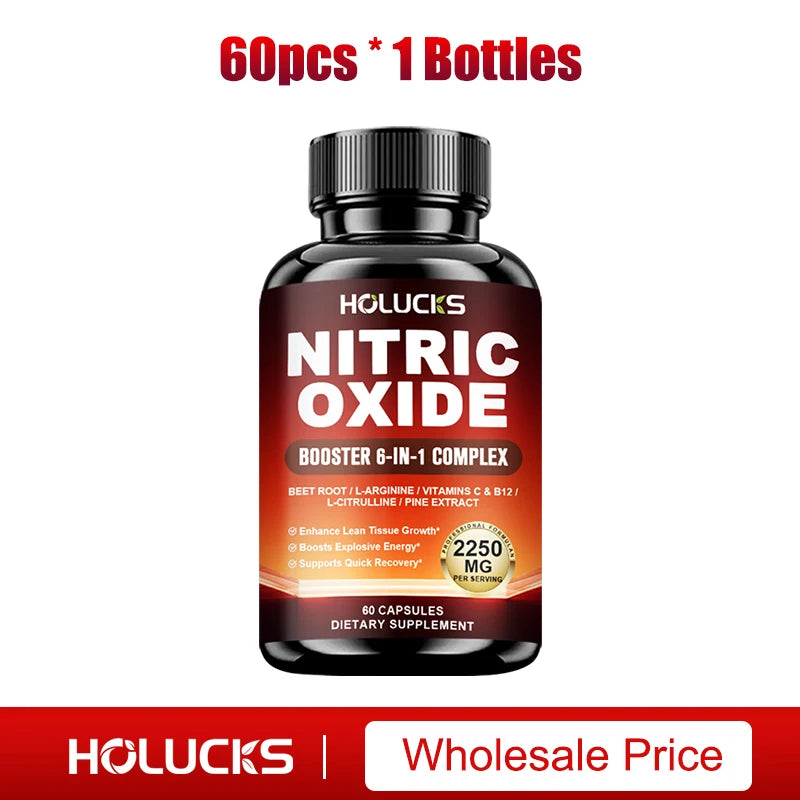 Nitric Oxide Booster Pre Workout Energy Pump Endurance Supplement