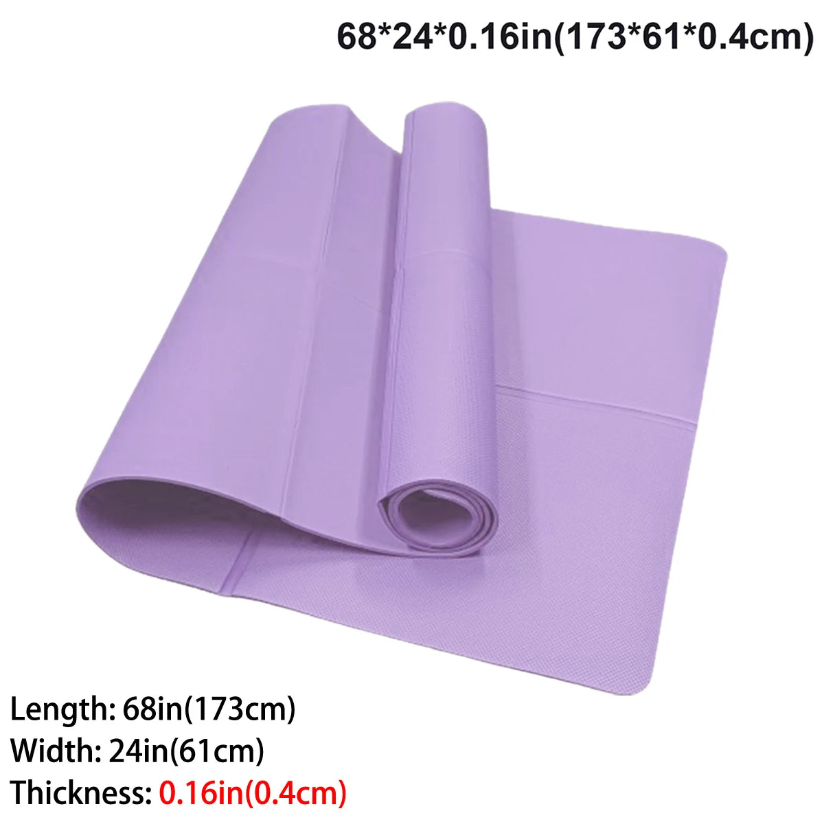 Foldable Eco-Friendly EVA Yoga Mat Travel Pilates Fitness Exercise Mat