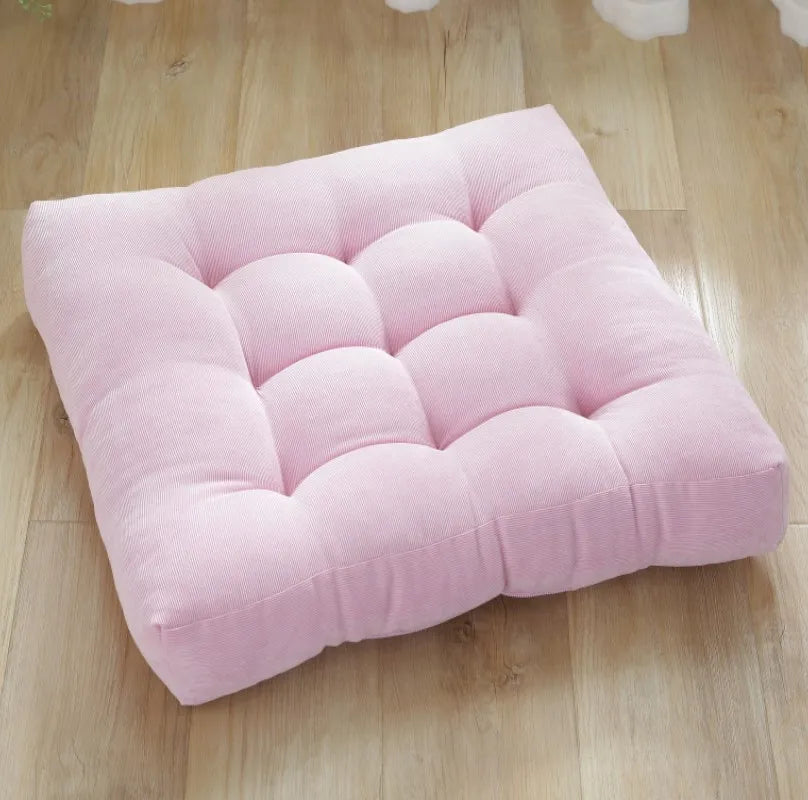 Square Floor Pillow Cushion Meditation Yoga Seating Thick Tufted Mat Pad