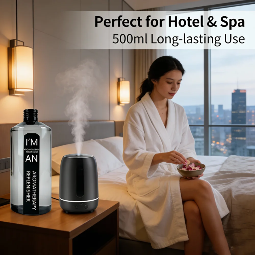 500ml Flameless Aromatherapy Essential Oil for Home Humidifier Aroma Diffuser