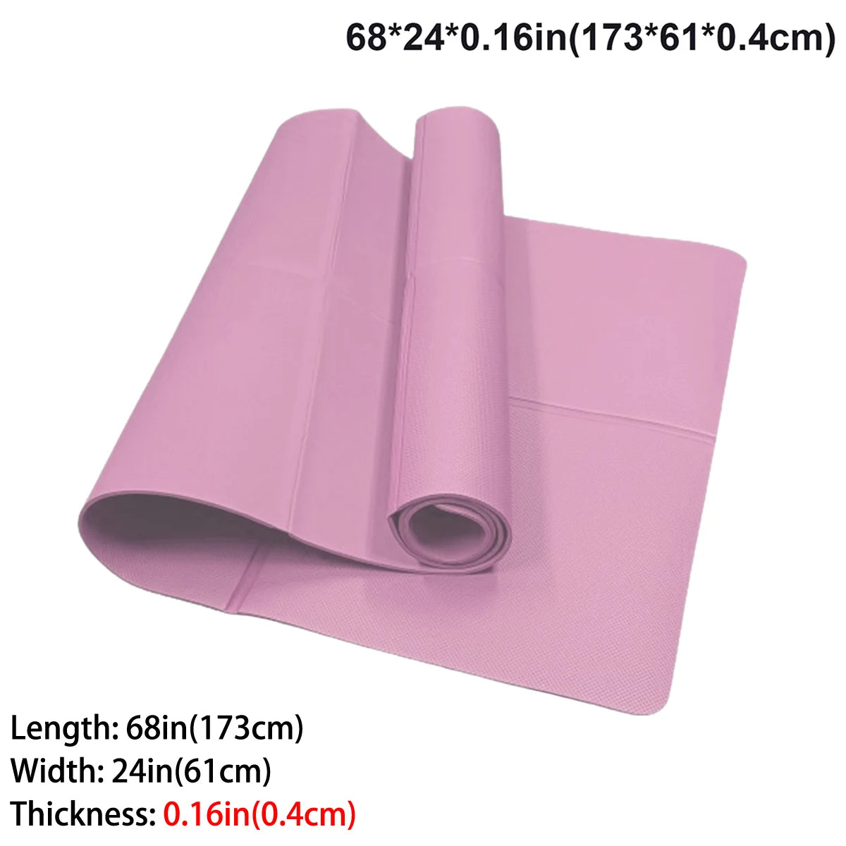 Foldable Eco-Friendly EVA Yoga Mat Travel Pilates Fitness Exercise Mat