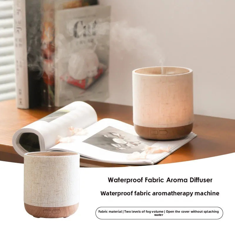 2026 Upgraded Essential Oil Diffuser with Fabric Cover Night Light Humidifier
