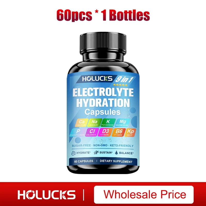 Electrolyte Hydration Capsules Workout Recovery Energy Fluid Balance Support
