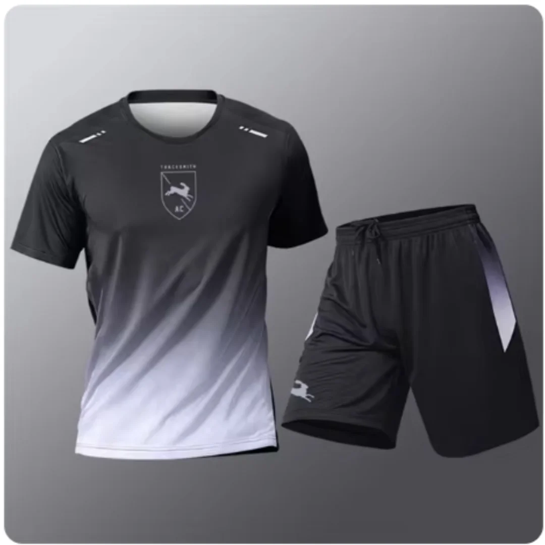 Men’s Summer Running Two-Piece Set Quick-Dry T-Shirt & Shorts Sportswear