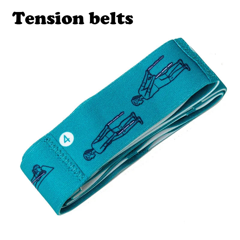 Double Ring Elastic Pilates Stretch Strap Resistance Band Ankle Trainer