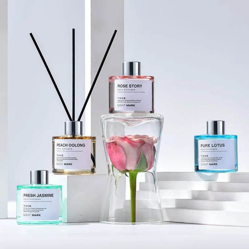 Lavender Jasmine Reed Diffuser Set 50ml Home Aromatherapy Fragrance Sticks