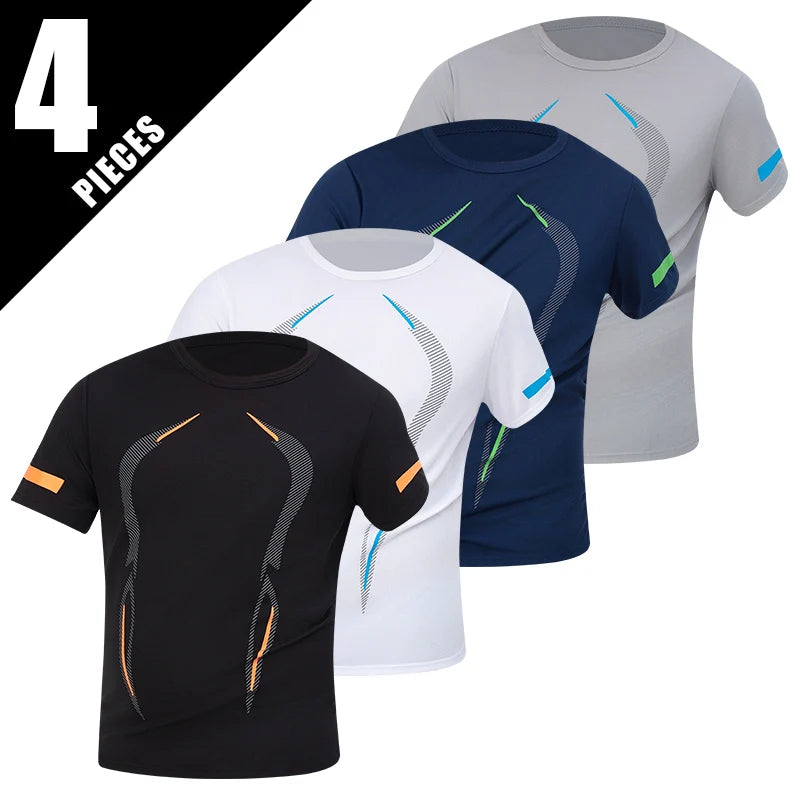 Men’s Quick-Dry Summer Sports T-Shirt Loose Fit Running Fitness Wear