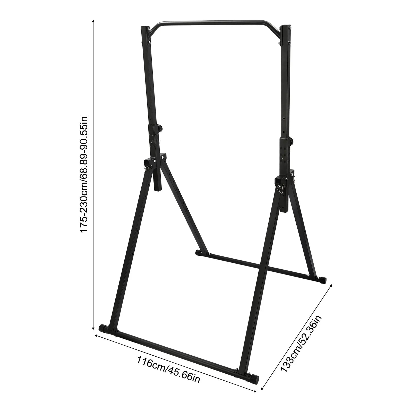 Adjustable Foldable Triangular Pull-Up Station Home Gym Horizontal Bar