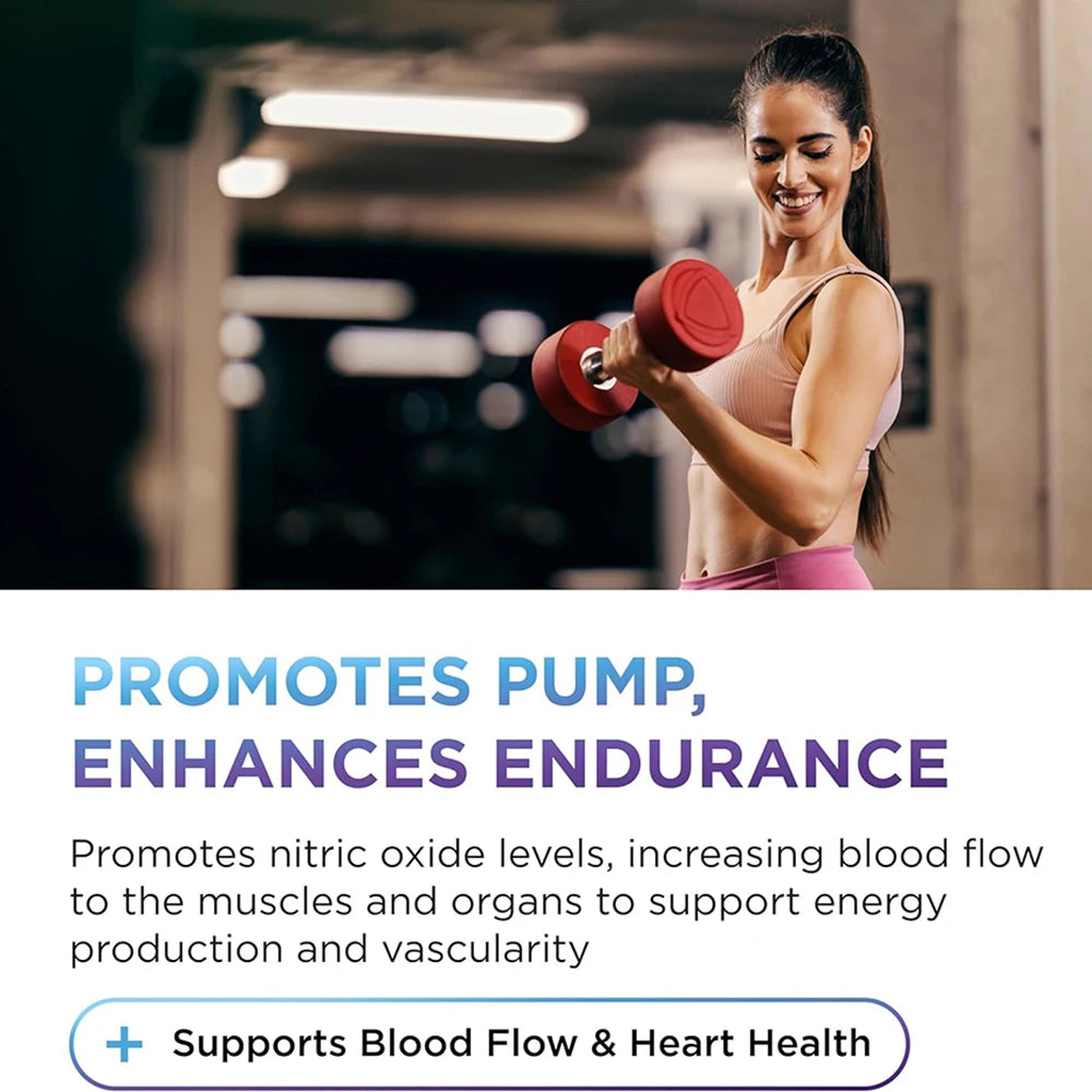 L-Arginine 3000mg Muscle Endurance Energy Heart Health Support Supplement