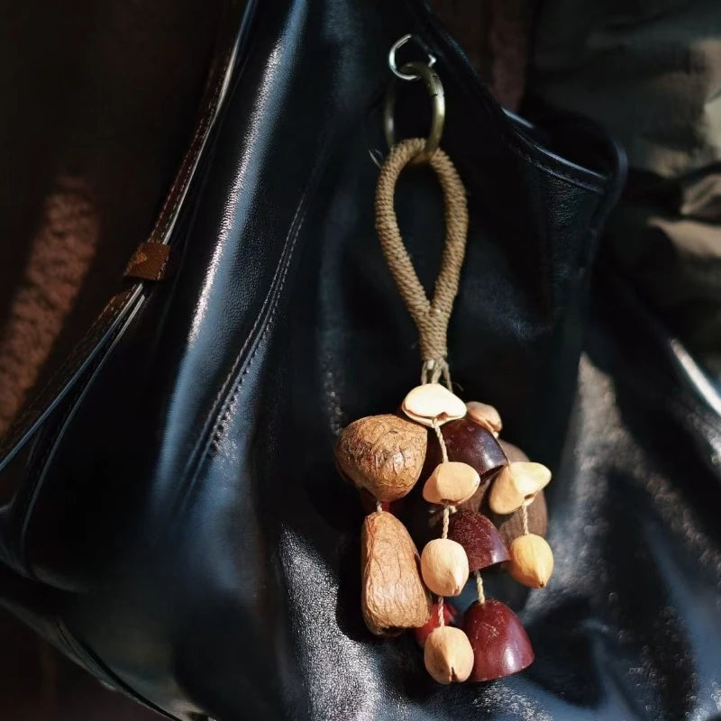 Natural Nut Shell Handmade Wind Chimes Meditation Yoga Healing Bells