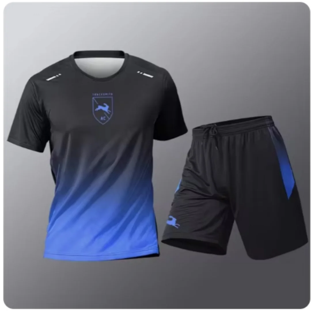 Men’s Summer Running Two-Piece Set Quick-Dry T-Shirt & Shorts Sportswear