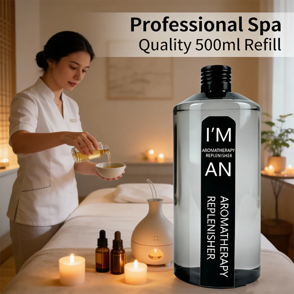 500ml Flameless Aromatherapy Essential Oil for Home Humidifier Aroma Diffuser