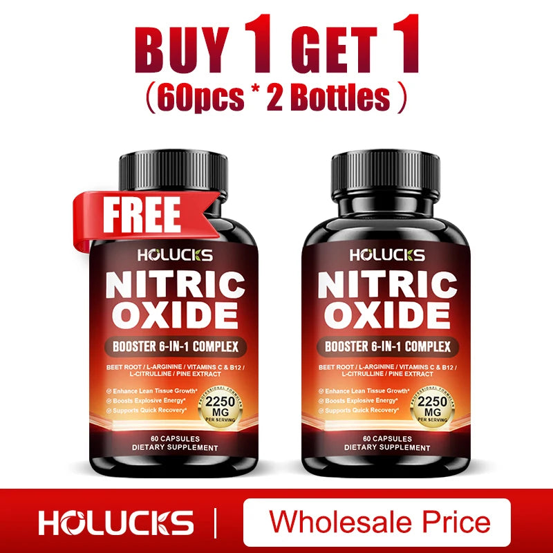 Nitric Oxide Booster Pre Workout Energy Pump Endurance Supplement