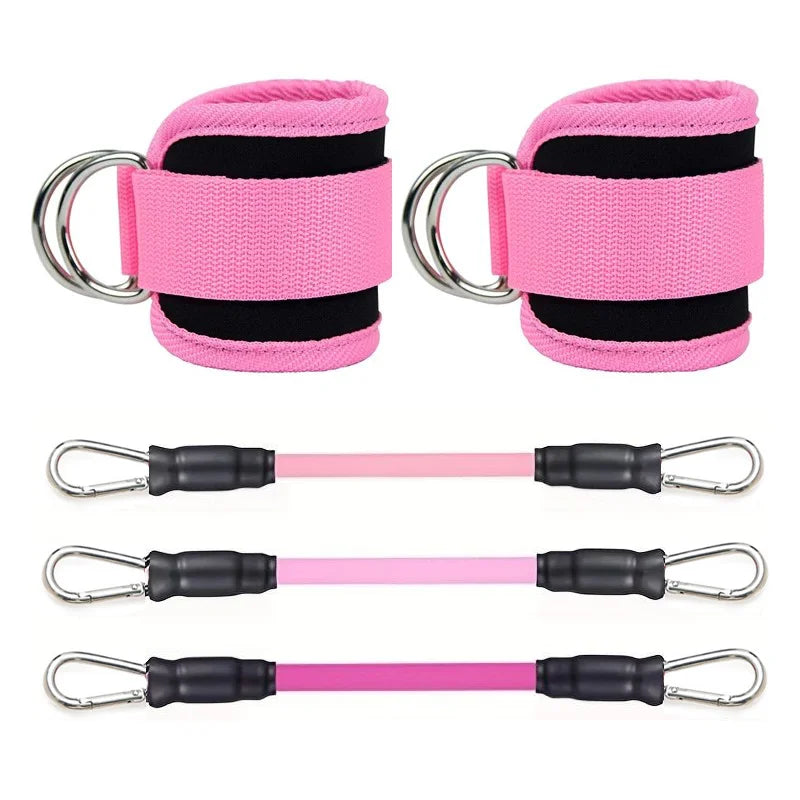 Ankle Straps Resistance Bands Set for Gym Yoga Fitness Training