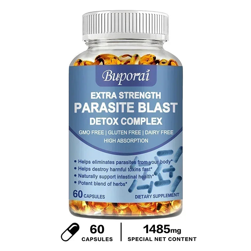 Parasite Blast Detox Complex Intestinal Cleanse Immune Support Supplement