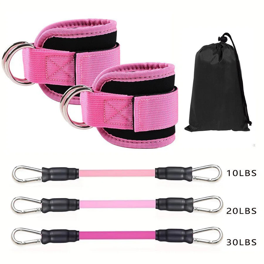 Ankle Straps Resistance Bands Set for Gym Yoga Fitness Training