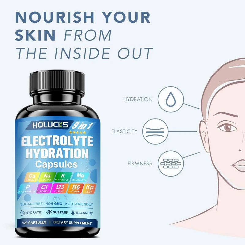 Electrolyte Hydration Capsules Workout Recovery Energy Fluid Balance Support