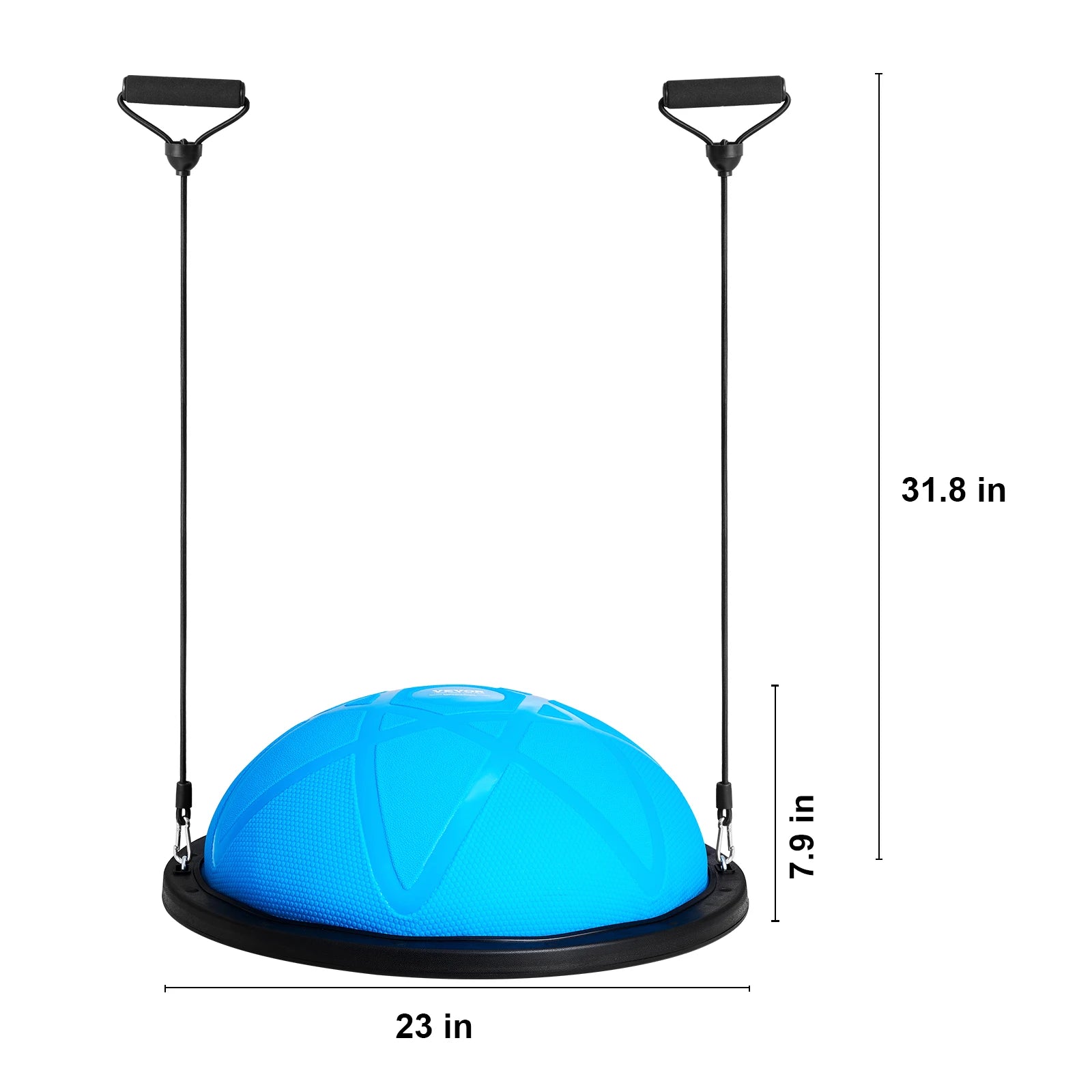 23in Half Exercise Balance Ball Trainer 660lbs Stability Yoga Equipment