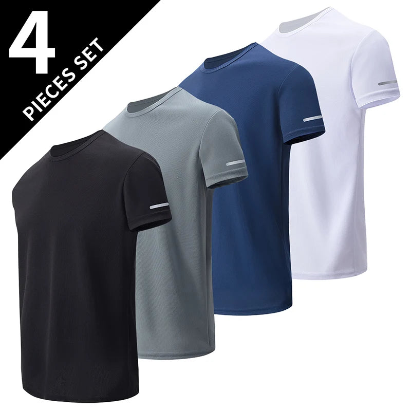 Men’s Quick-Dry Summer Sports T-Shirt Loose Fit Running Fitness Wear
